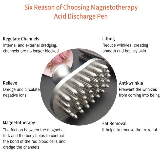 7000Gs Magnetic Therapy Massager stick Gua Sha Cellulite Massage For Body Acupressure Fat Burner Slimming Trigger Point Massager 3