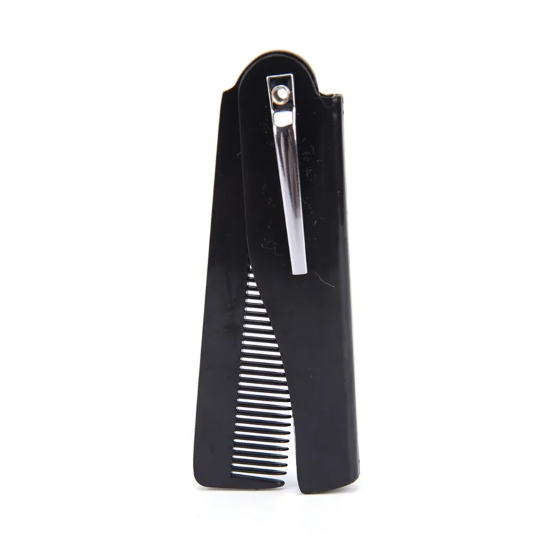 4 Colors 170 X 20 X 10mm Foldable Hair Comb Pocket Clip Hair Moustache Beard Comb Hair Styling Tool Hairdressing Comb