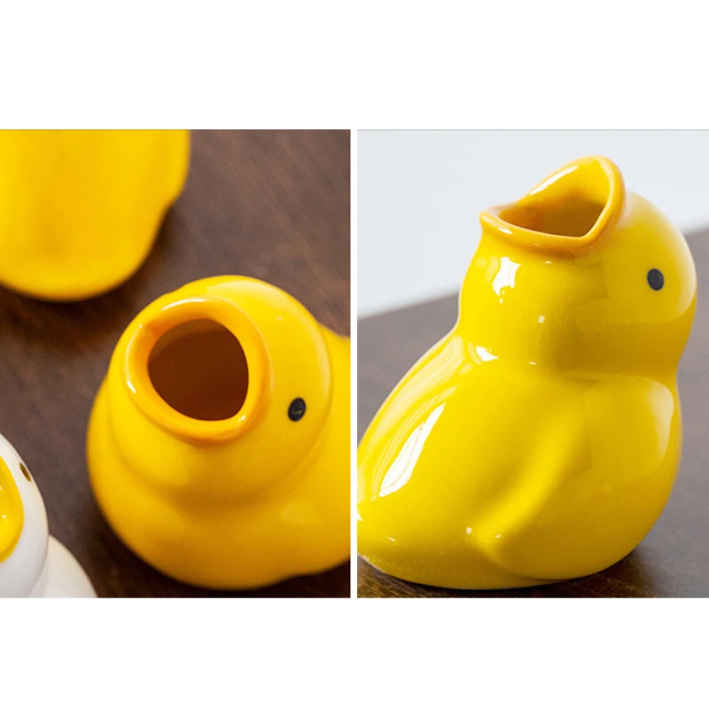 Creative Ceramic Duck Toothbrush Holder Bathroom Organizer Home Decor Art Craft For Kids Adults Ceramic Toothbrush Stand