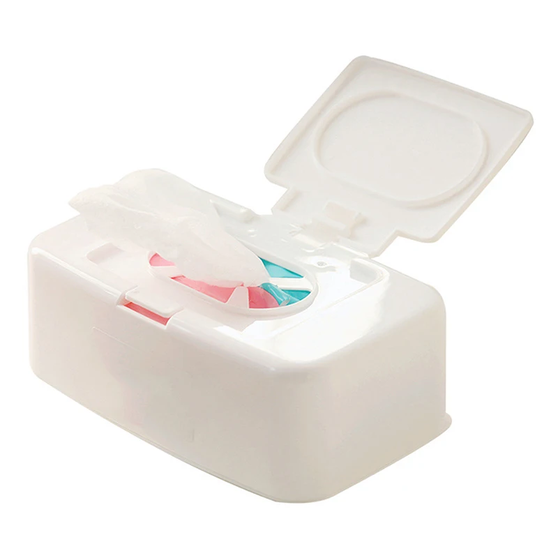 Dry Wet Tissue Box Wipes Storage Case Napkin Dispenser Paper Baby Wipes Napkin Storage Box Holder Container Tissue Holder
