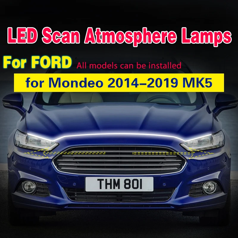 Car Flashing For Ford Mondeo Fusion 20142019 Scan Starting LED DRL 12v Daytime Running Lights