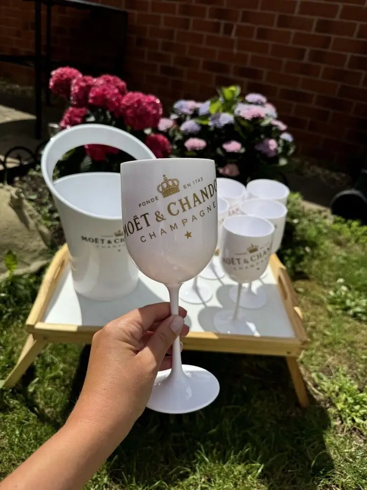 Acrylic Disposable Wine Cup Simple Reuseable Champagne Flutes Durable Unbreakable Cocktail Glasses