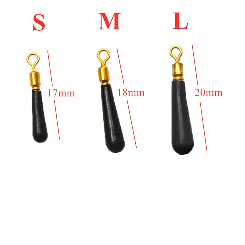 Fishing Float Fishing Gear Block Rotation Drift Fishing Floats Accessory Bobber Copper+ Rubber Tools 10/20/50Pcs
