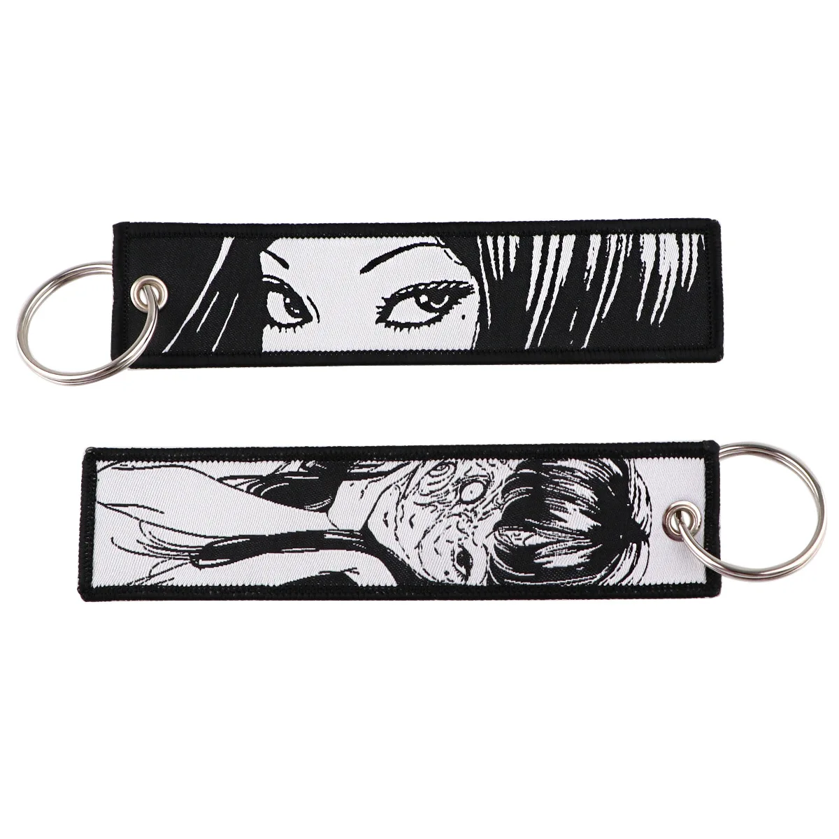 Embroidered Anime Cartoon Keychain - Stylish Keyring Holder and Pendant Accessories