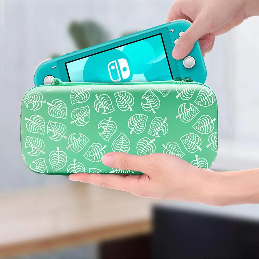  Cute Portable Pouch Compatible for Switch OLED, Switch Lite & Original Model, Hard Shell Protective Cover with Strap