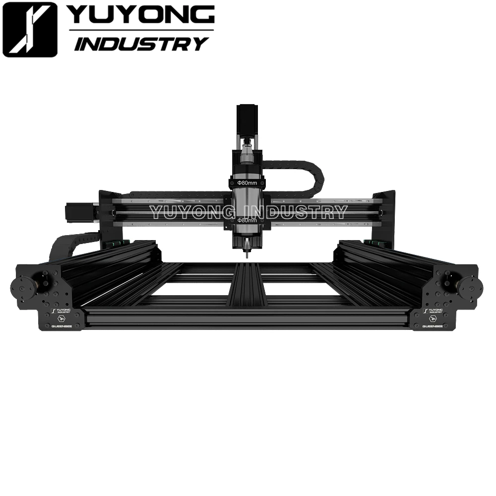 Black 1015 QUEENBEE ULTRA CNC Full kit Linear Rail upgraded precise CNC router Engraving machine with New Tensioning system