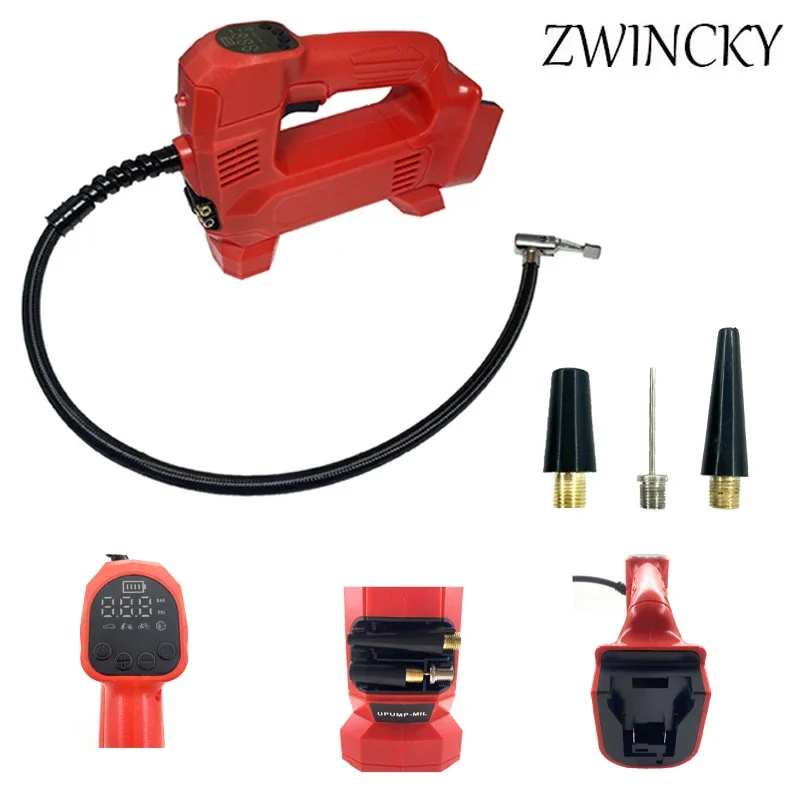 WirelessAirPumpCarChargingAirInflatorSmallPortableForMilwaukee18VLithiumBattery