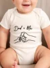 Clothes Rompers Dad and Me Printing Trendy Short Sleeve Bodysuit Newborn Infant Toddler Baby Girl Boy Jumpsuit High Quality 1