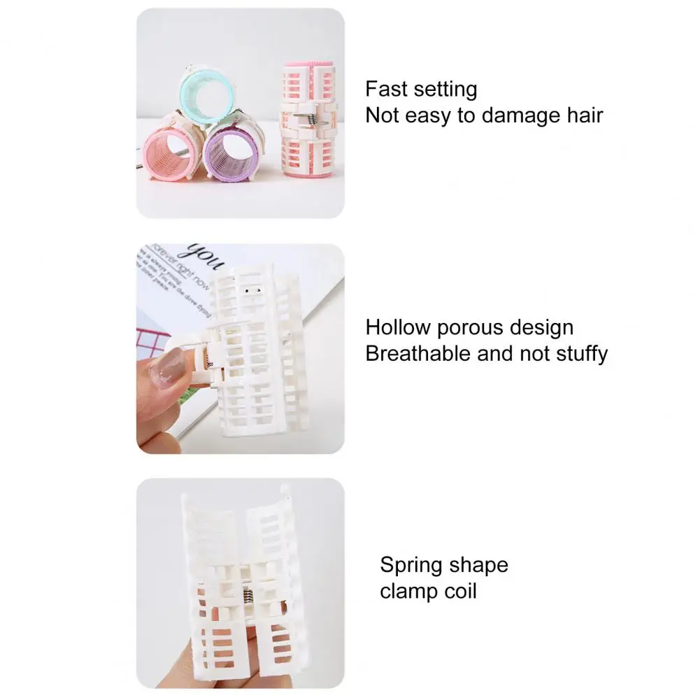 2Pcs Bangs Curler Lazy Bangs Roller Hair Curlers Long Lasting Barbs Design Hair Root Fluffy Fringe Curler Roller