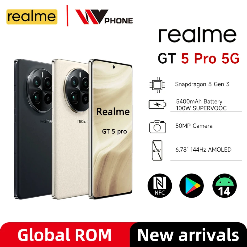 

Смартфон Realme GT 5 Pro, 6,78 дюйма, 144 Гц, 100 Вт, 5400 мАч