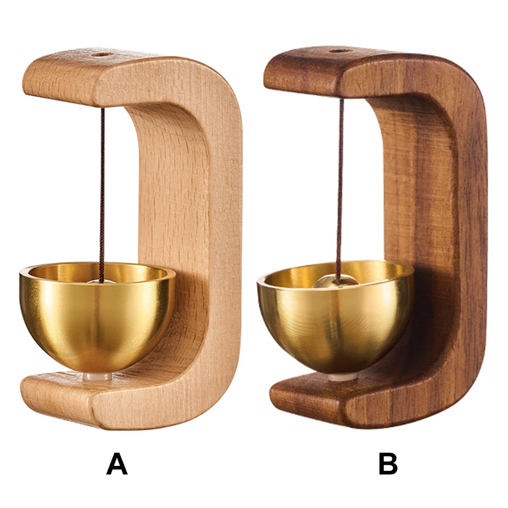 Suction Door Type Dopamine Wind Chime Wireless Solid Wood Wind Chime Magnetic Suction Wooden Doorbell for Housewarming Gift 2