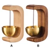 Suction Door Type Dopamine Wind Chime Wireless Solid Wood Wind Chime Magnetic Suction Wooden Doorbell for Housewarming Gift 2