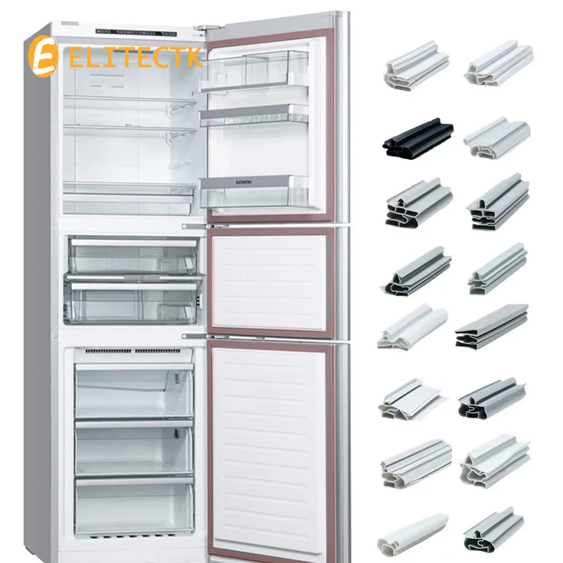 2 meter / lot Soft PVC sealing strip refrigerator gap sealing strip disinfection cabinet door and window sealing strip