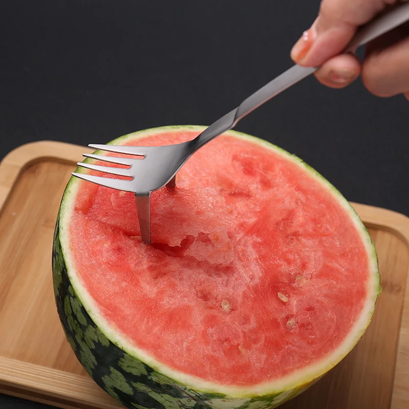 Choxila Watermelon Cutter Slicer,Stainless Steel Watermelon Cube Cutter  Quickly Safe Watermelon Knife,Fun Fruit Knives Salad Melon Cutter for  Kitchen