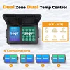 PT35 Car Refrigerator with AC Adapter,35L Dual Zone Portable Freezer,12 Volt Refrigerator Electric Cooler for Car campi 3