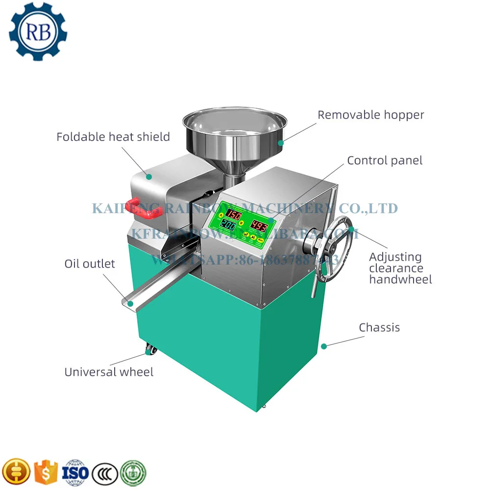 Hot and cold oil processing machine/Commercial soybean coconut oil press machine/groundnut sunflower oil extraction machine 6