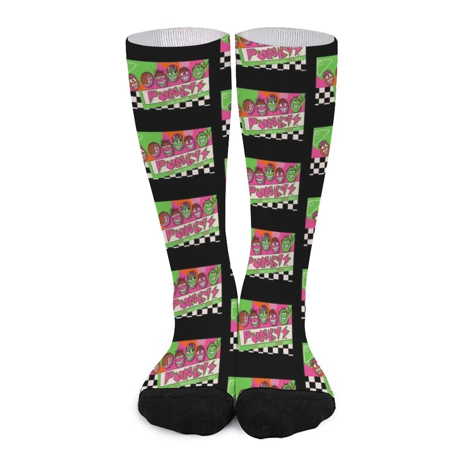 

Punkys 90s Candy Neon Box Socks Stockings man cycling socks