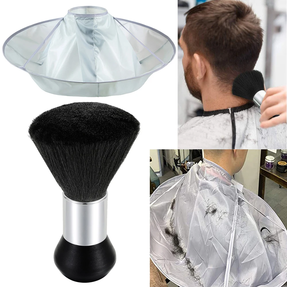 

Hairdressing Cape Hair Cutting Cloak Coat Haircut Barber Neck Duster Brush Cut Salon Stylists Hair Shave Apron Dresser Accessory