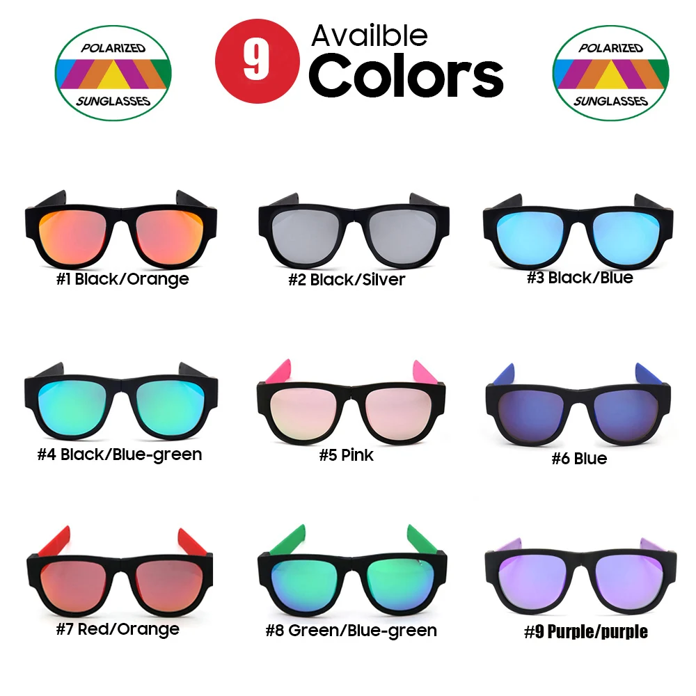 Foldable Polarized Sports Sunglasses