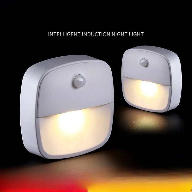 

Motion Sensor Light Wireless Led Night Lights Aaa Battery Powered Bedroom Wall Staircase Closet Aisle Body Induction Lamp