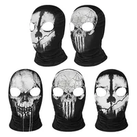 Motorcycle Skull Mask Ghosts Caps Balaclava Bike Motocross Headgear Men Women War Game Cosplay CS Headwear Halloween Party Masks 1