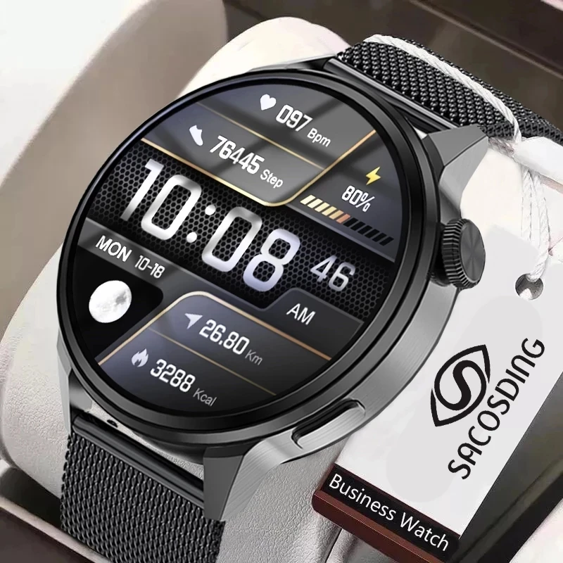New Fashion Nfc Smart Watch Men Bluetooth Call Sport Gps Track Watches