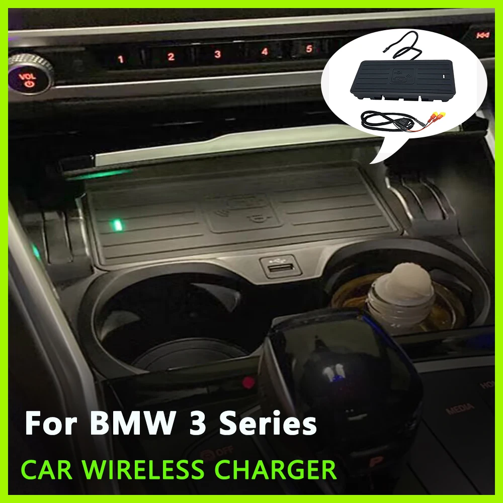 

Car Fast Mobile Charger For BMW 3 Series G20 G28 2019-2020 For Samsung Wireless Charging Pad Phone Holder Accessories