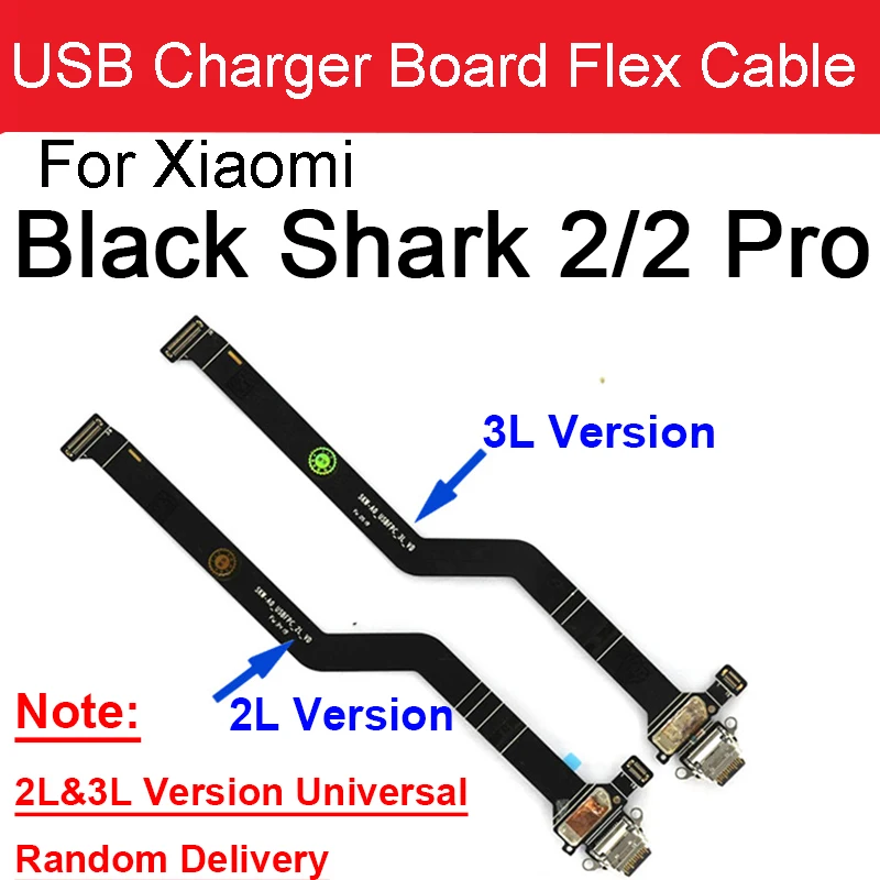 Scheda Connettore Di Ricarica Usb Per Xiaomi Blackshark Black Shark 2 Pro Skw-H0 Porta Di Ricarica Dock Di Ricarica Flex Cable Di Ricambio
