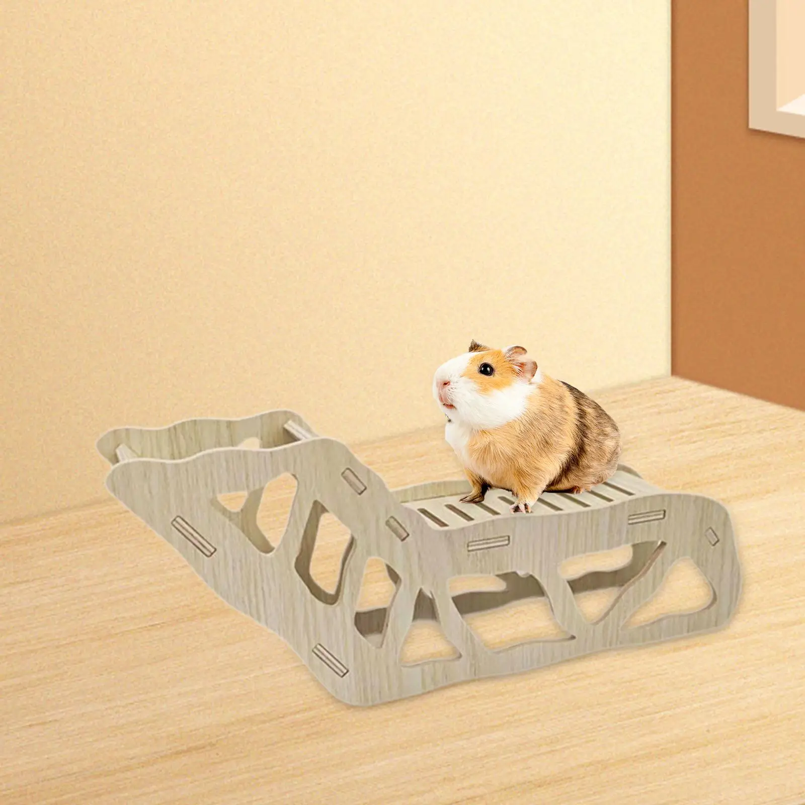 Hamster Ladder Hamster Bedding Landscaping Hamster House Hideouts Hamster Habitat for Small Animal Rat Dwarf Chinchilla Gerbils