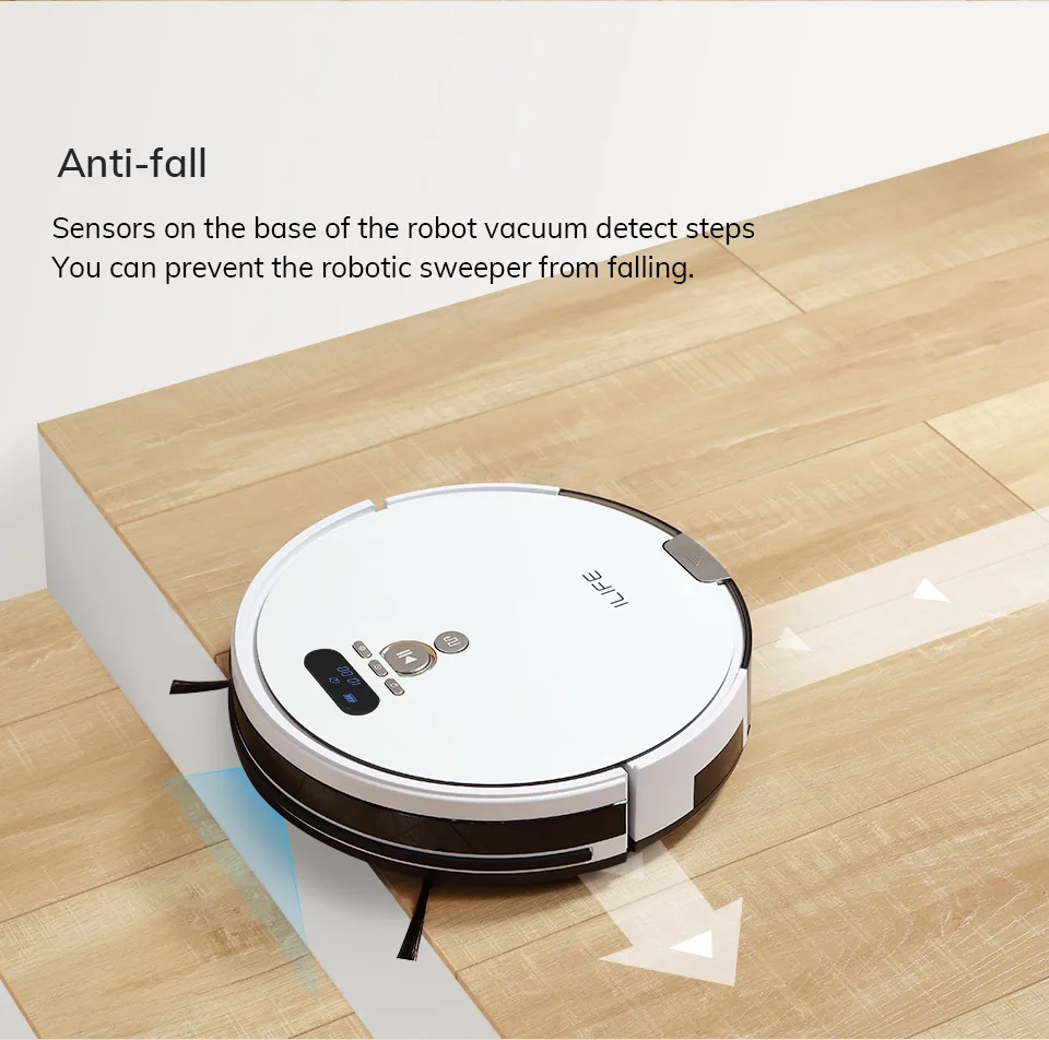 ILIFE V8 Plus Robot and Mop ,Water Tank,750MLdust box, Restricted Area