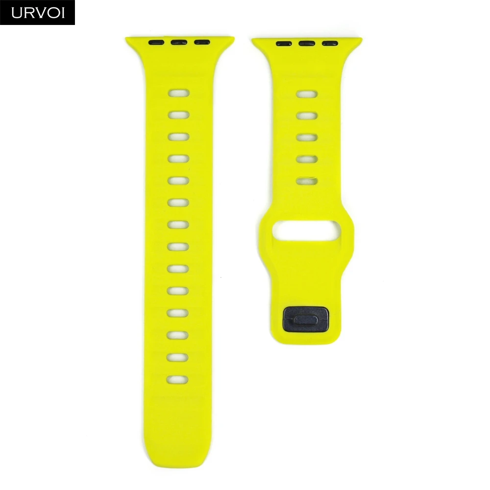 Breathable Silicone Pin-and-Tuck Closure Watch Strap