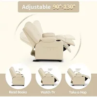 Big Kids Recliner Child Reclining Chair Toddler Recliner Sofa with Cup Holders Customized Furniture for Kids 4