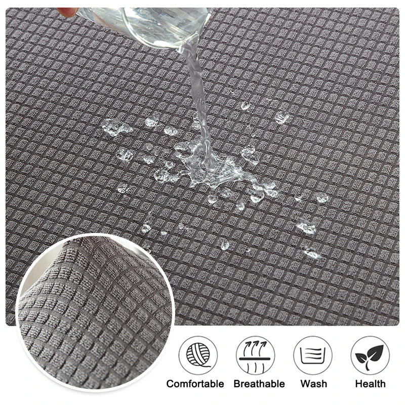 Waterproof Jacquard Sofa Cover for Living Room Kid Pets Solid Color Sofa Slipcover Couch Cover Seat Cushion Washable Removable 4