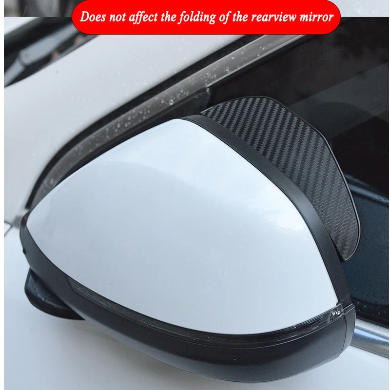 Car Rear View Mirror Rain Eyebrow Visor 2pcs Rain Cover for SMART Fortwo Forfour 453 451 452 450