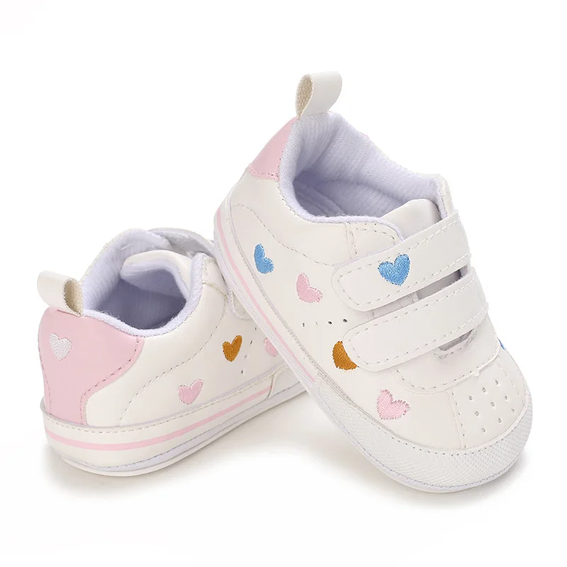 Sneakers shoes Baby Boy Girl Shoes PU Leather Sneakers Rubber Bottom Non-slip Lightweight First Walker Crib Shoes 0-18 Months