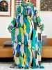 2025 coton musulman dame Abayas Ramadan vêtement de prière dubaï turquie moyen-orient Femme Robe ample Robe africaine Turban Joint