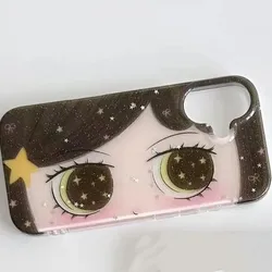 Kawaii Cute Black Big Eyes Cool Phone Case for Redmi K60 Ultra 5G (YSK - 325YS250923701)