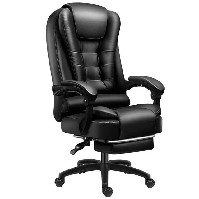 Leather office chair timber framing high elastic foam sponge armchair ergonomic design rotatable can it be