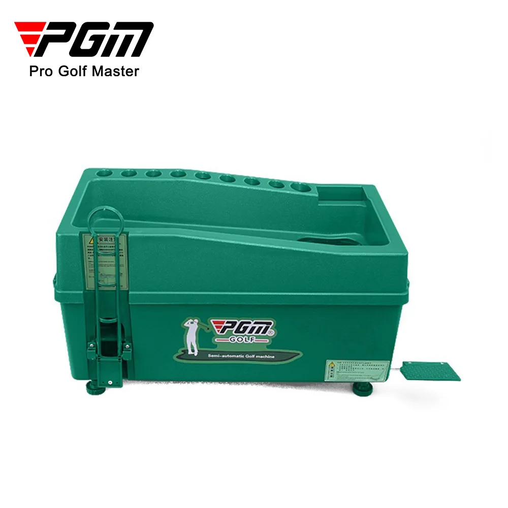 PGM Semi-automatic Golf Ball Machine Automatic Golf Ball Dispenser with Golf Clubs Holder ABS Material JQ012