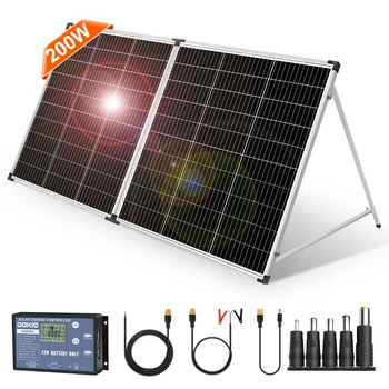 Dokio 견고한 접이식 태양 전지 패널, 중국산 컨트롤러 패널, 18V, 200W, 18V, 20A, 12V