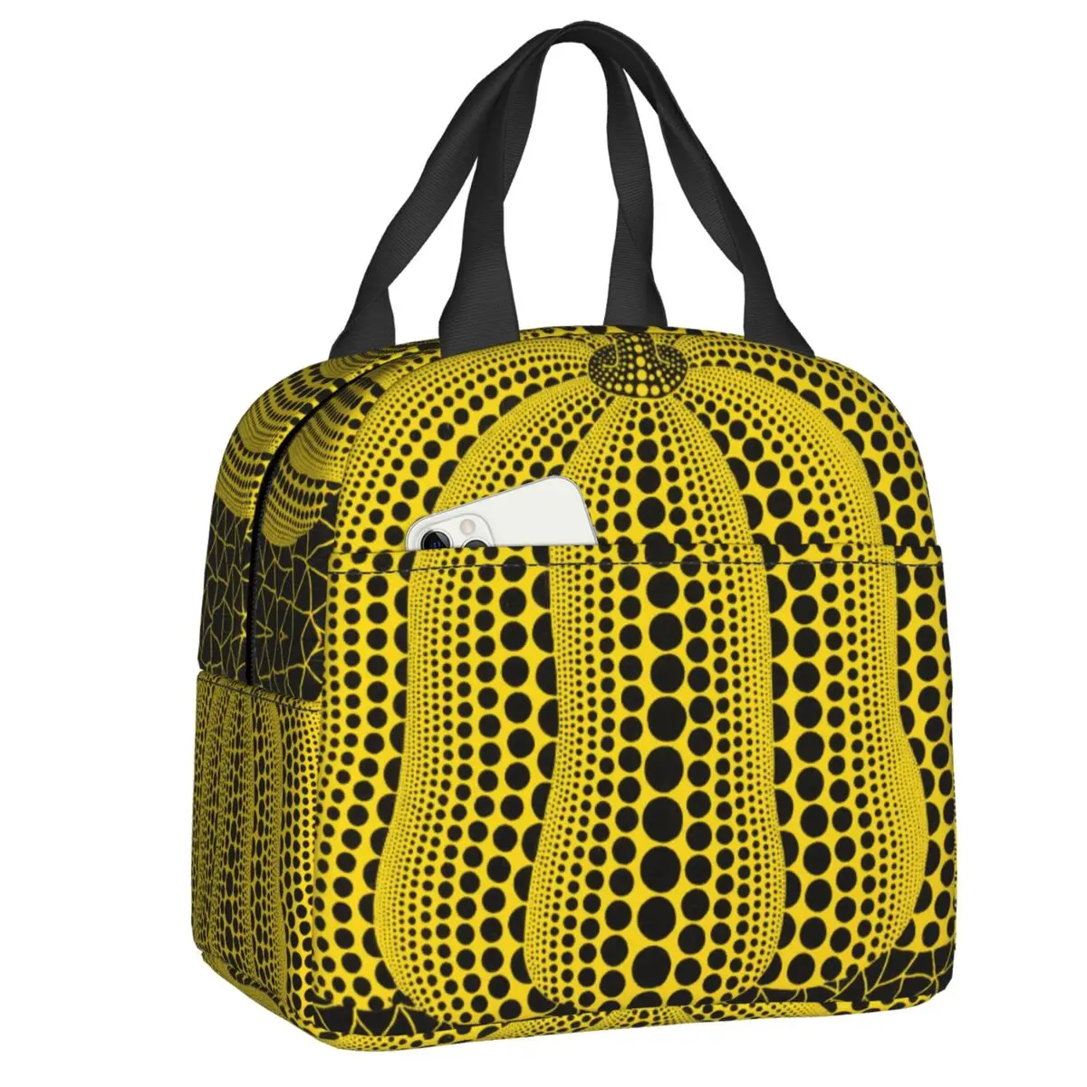 

Yayoi Kusama Abstract Pumkin Insulated Lunch Bag for Women Resuable Cooler Thermal Food Lunch Box School Work Picnic Tote Bags