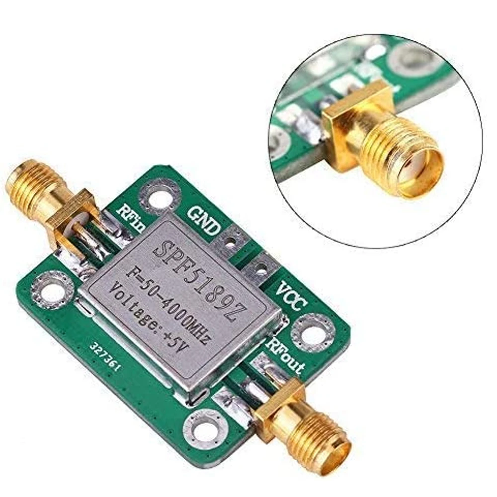 RF Amplifier NEW-RF Amplifier Low Noise LNA 50 to 4000MHz SPF5189Z for Amplifying FM HF VHF UHF Radio Signal