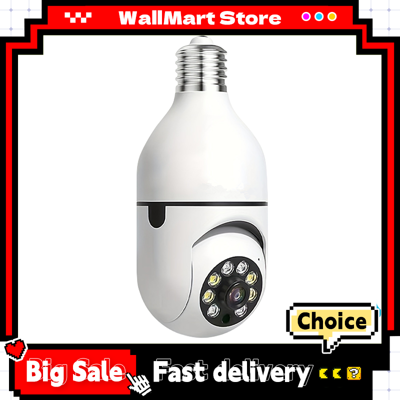Ease Life APP-Light Bulb Security Cameras Indoor Outdoor Wireless WiFi Camera 5GHz, 360 Degree, E27 Light Socket Screw In Securi