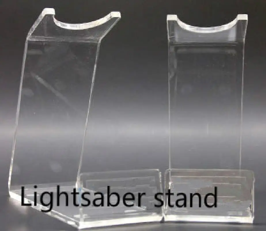transparente sabre expositor suporte metal hilo showcase laser espada kit brinquedo