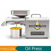 Oil Press Machine Mini Oil Extracting Machine Small Olive Oil Extractor Stainless Steel Oil Press Home Commercial Oil Extractor 1