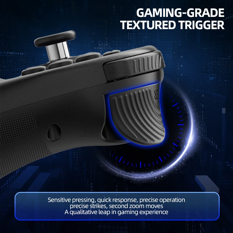 Wireless Game Controller with Dual Vibration and Joystick