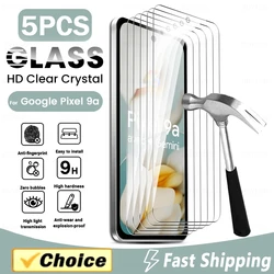 5 - Pack Premium Protective Glass Screen Protectors for Google Pixel 8a (Clear - 5Pcs)