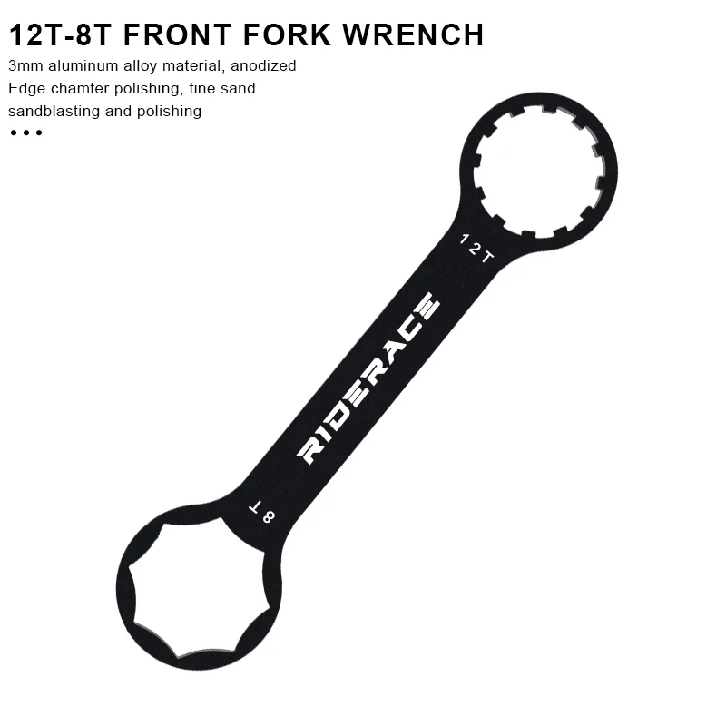 Bicycle Front Fork Wrench Spanner for Mountain Bike Suspension Cap Removal Tool