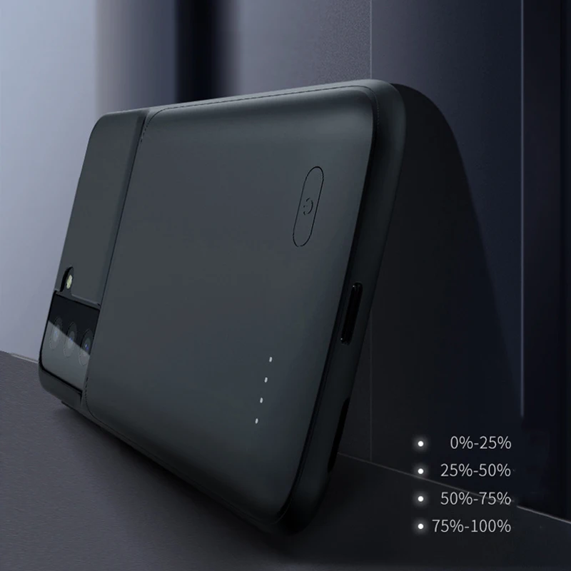 Power Bank Battery Charger Case for Samsung S21 S21p S21Ultra External Battery Pack Mobile Phone Charger Back Clip Powerbank