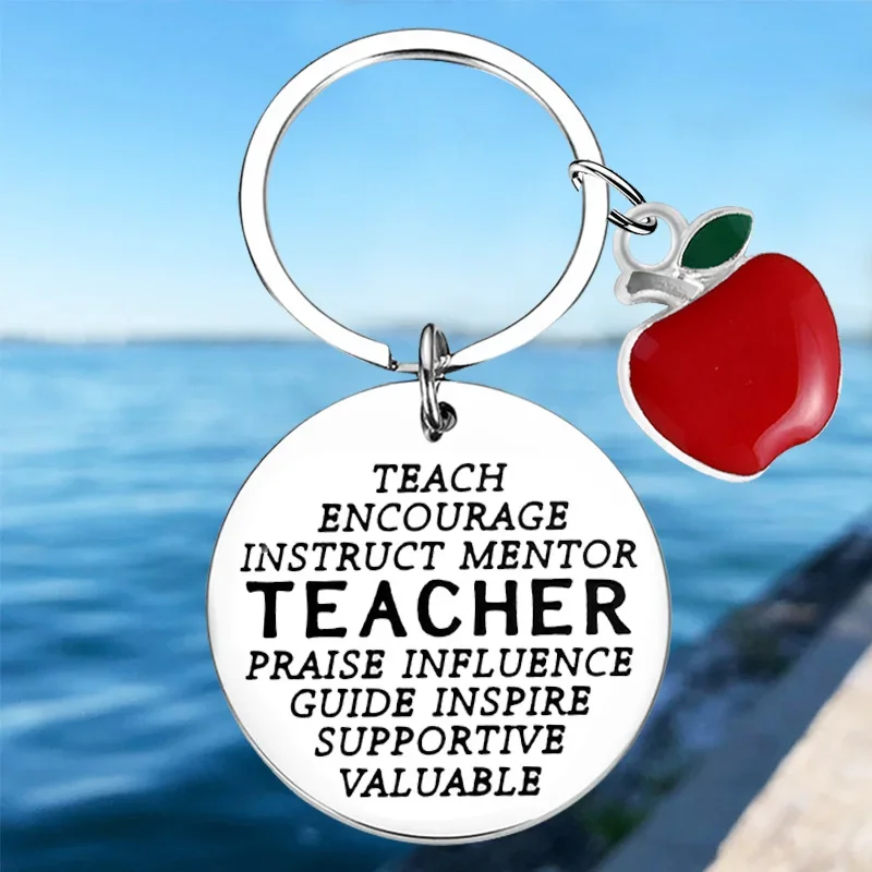 

Hot Teacher Thanksgiving Day Gift Keychain Pendant Teachers ' Day Key Chains Thank You Gift